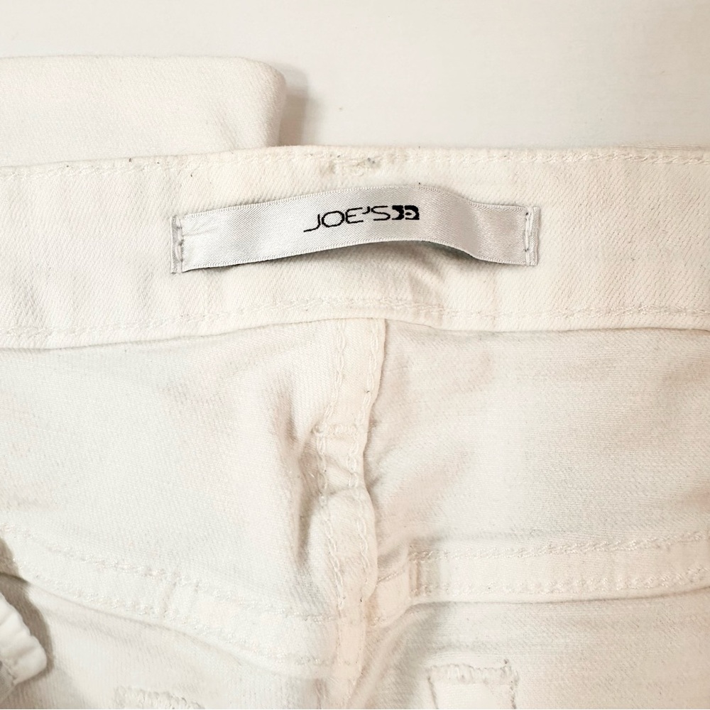 Joe's Jeans White Cuffed 24” Cropped Capri Denim Pants - Picture 7 of 14
